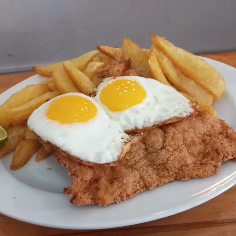 Milanesa a caballo